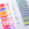 6/12/24/36 Colors Fineliner Drawing Painting Watercolor Art Marker Pens Manga Dual Tip Brush Pen School Supplies Stationery