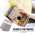 Thumb Piano Kalimba Bridge Saddle 10Key Set DIY Spare Parts Guitar Accessories Luthier Tool