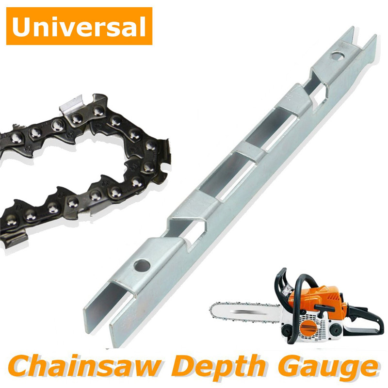 Depth Gauge Combo File Guide Tool Chainsaw Saw Chain Guide Bar Groove Cleaner Universal Type Sharpening Tool Kit