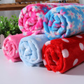 Flannel coral fleece fabric printed cloth high quality velvet clothing super soft cotton wool blanket plush Handmade Sewing warm
