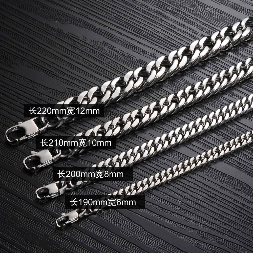 Hot style supplies accessories wholesale Coarse ore domineering titanium steel bracelet