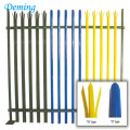 Euro ornamental galvanised powder coated steel picket palisade fence