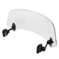 Motorcycle Universal windshield Clamp-On Variable Windscreen Spoiler Extension For R 1200GS F800GS For Tmax For BMW For Yamaha