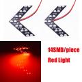 2Pcs 14 SMD LED Arrow Panel For Car Rear View Mirror Indicator Turn Signal Light Car LED Rearview Mirror Light Car Accessories