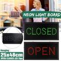 LED Sign Lights Store OPEN CLOSED Light LED Neon Blinking Lamp For Business Shop Bar Club Lighting Board Hanging Lights