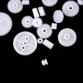 Plastic Gear Motor Gearbox For Model Toys Car Ship DIY Accessories Gift For Children Scientific Experiment 34Pcs