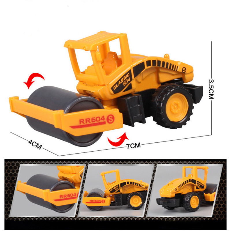 8 Styles Alloy Engineering Car Navvy Excavator Tractor Truck Model Diecast Vehicle Toys For Children Kids Educational Boy Gift