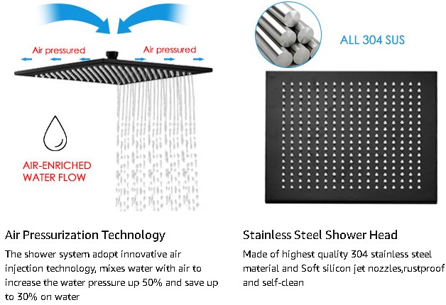 detail of ceiling shower