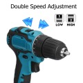 150NM Rechargeable Cordless Screwdriver 18V 10mm Brushless Electric Impact Drill with 6500mAh Battery Home DIY Power Tool