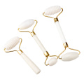 Massager For Face Lift Up Jade Stone Roller Rose Quartz Natural Crystal Stone Slimming Thin Chin Facial Skin Care Tool