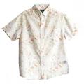 Men Casual Silk Cotton Flower Digital Print Shirt