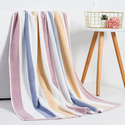 90*180cm Large Terry towels stripe Cotton Bath Towels for adults Couple gifts Sheets Hotel spa Super Absorbent Towel Bathroom