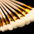 10 Pcs Wool Pen Brush, Smooth and Soft Gold Leafing Pen , A Good Tool for Gilding Leaves,Good Quality Brushes