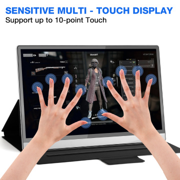 15.6inch LCD Monitors for PC Laptop Portable Monitor Touchscreen 3840x2160 UHD Gaming USB With TYPE C for PS4 XBOX Laptop