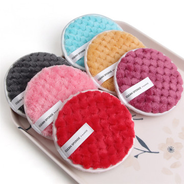 1Pc Soft Reusable Makeup Remover Pads Cotton Wipes Microfiber Make Up Removal Sponge Cotton Cleaning Pads Tool