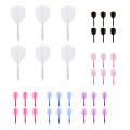 6 Pieces Transparent 2BA Thread Dart Shafts And Dart Flights Connection Entertainment Darts Tools Accessories