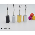 E14 E27 ceramic Lamp Base with metal cupceramic refractory small screw lampholder ceiling lamp wall lamp pendant DIY Accessories