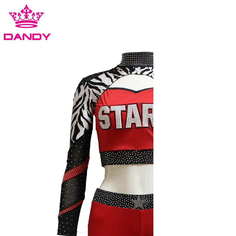 long sleeve cheerleader outfit