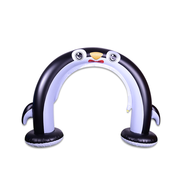 Small Inflatable Penguin Arch Sprinkler For Kids