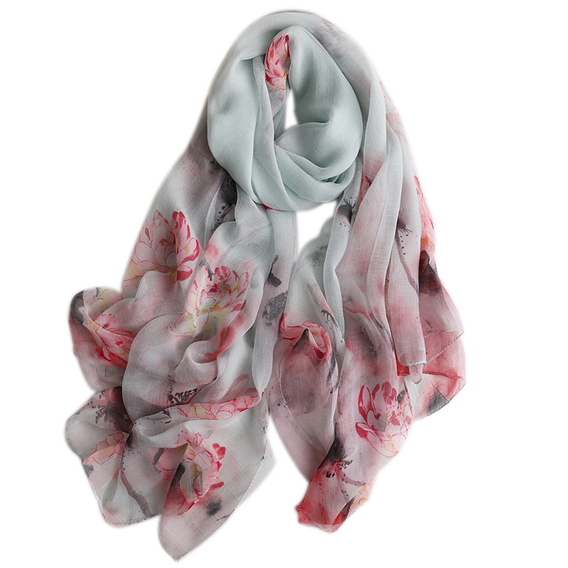 2020 big size summer scarf beach stoles women silk scarves hijabs print bandana foulard shawls lady wraps beach stoles