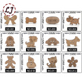 Hot 50pcs/lot natural color cute cartoon wooden button for kids sewing buttons clothes accessories wooden crafts decoration DIY