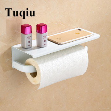 Stainless Steel Bathroom Paper Phone Holder with Shelf Bathroom Mobile Phones Gold Towel Rack Toilet Paper Holder Tissue Boxes