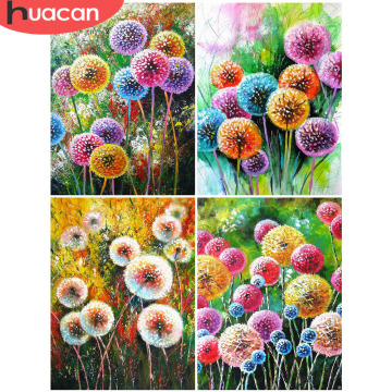 HUACAN 5D Diamond Painting Dandelion Picture Of Rhinestones Diamond Embroidery Landscape Full Square/Round Mosaic Stones Craft