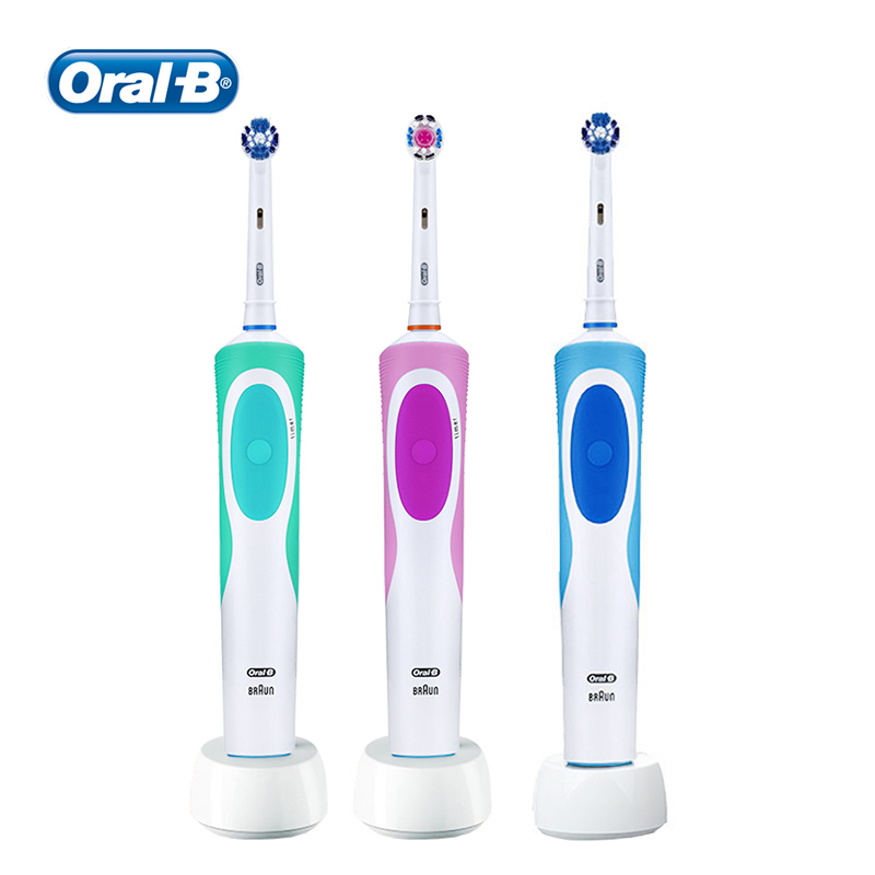 Original Oral B Vitality Electric Toothbrush Rechargeable Rotation Oralb Smart Teeth Whitening Tooth Brush Replacement Head Gift