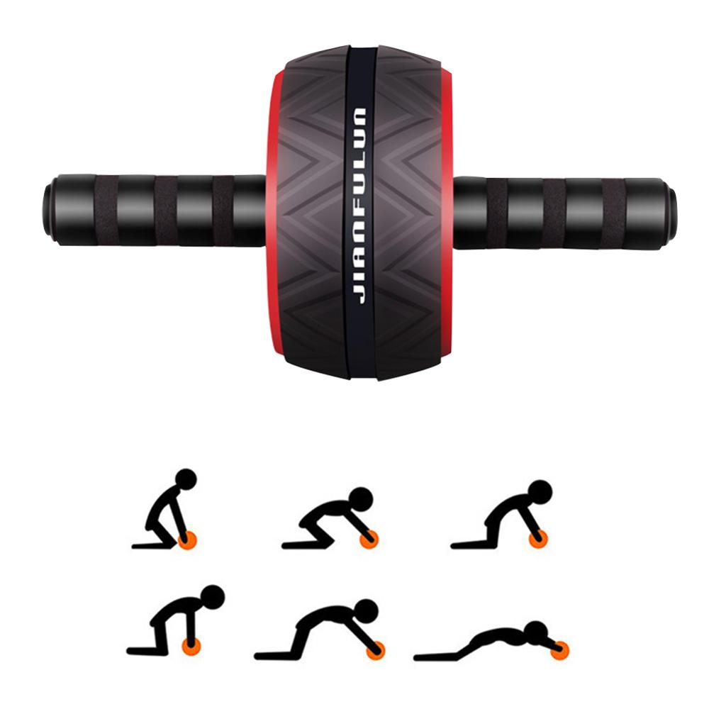 Ab Roller wheel Abdominal Muscle Trainer for Fitness Abs Core Workout Body Shape Training Non-slip No Noise Fitness Equipment