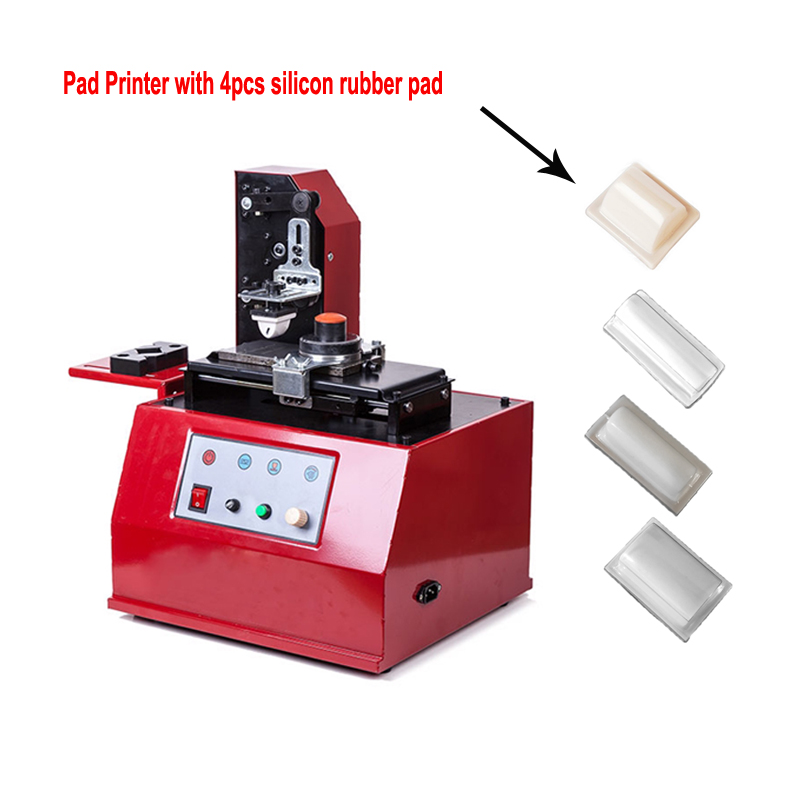 LY-380 100W Electric Round Pad Ink Printer Printing Machine with Rubber Pad steel mould for Product Date Logo Print