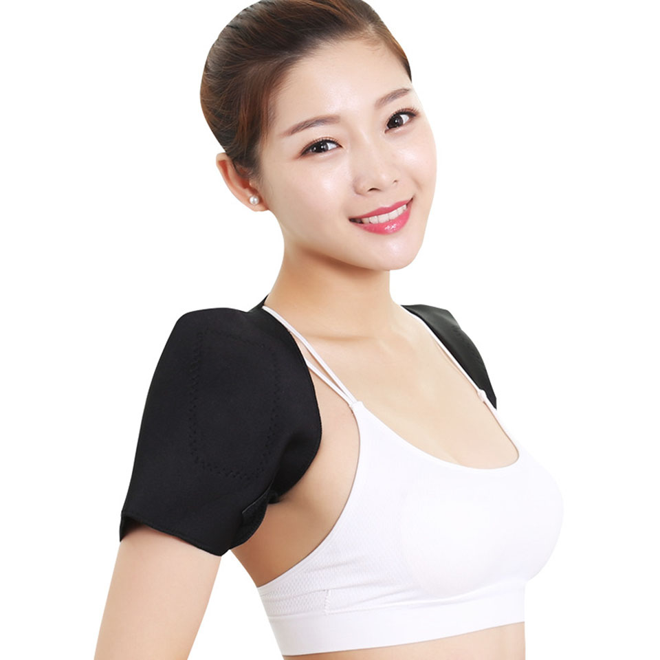 New Adjustable Shoulder protect Male Female Magnetic Back Support Nylon Elastic Shoulder Brace Belt