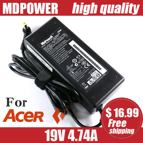 For ACER Aspire 7735G 7735Z 7736Z 7738G 7739G 7740G 7741 7745G 7745Z 7750G 8372G laptop power supply AC adapter charger 19V4.74A