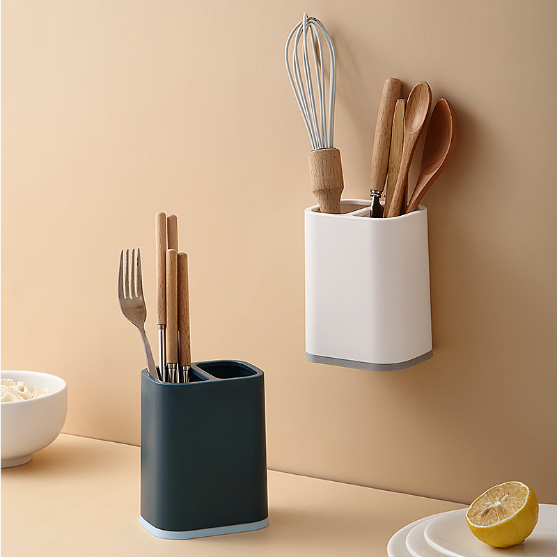 Wall-mounted Cutlery Holder for Kitchen Chopsticks Cage Rack Drain Anti-moisture Basket Home Kitchen Tableware Spoon Storage Box