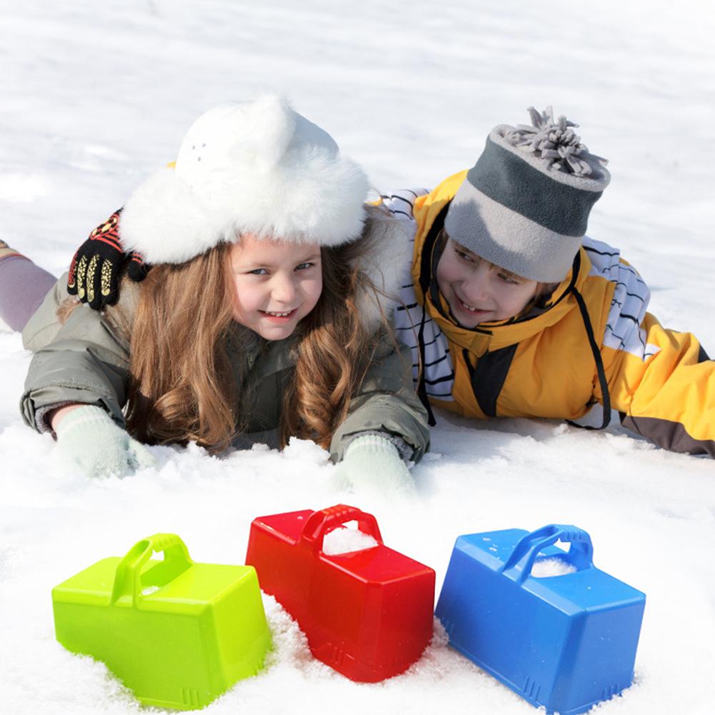 Funny Outdoor Winter Plastic Snow Sand Snow Block Mold Castle Foundation Brick Maker Mould Children Playing Accessory