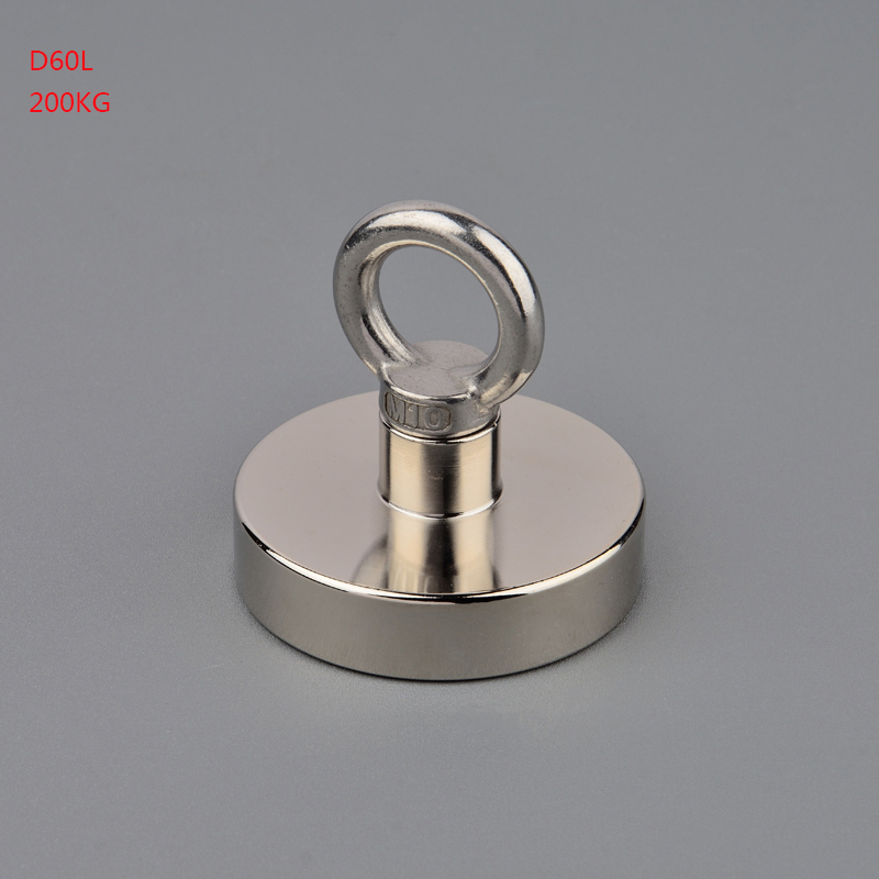 0-400Kg Neodymium N52 Magnet Magnet Power Fishing Magnet pot Salvage Magnets Deep Sea Search Salvage Hook Magnetic Material