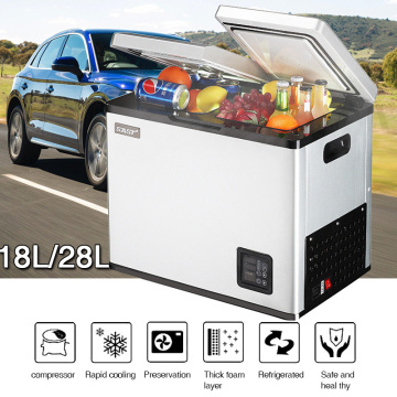 18L/28L Auto-Refrigerator Car Refrigerator 220V Temperature Control Refrigerator Car Fridge Portable Cooler Nevera Camping