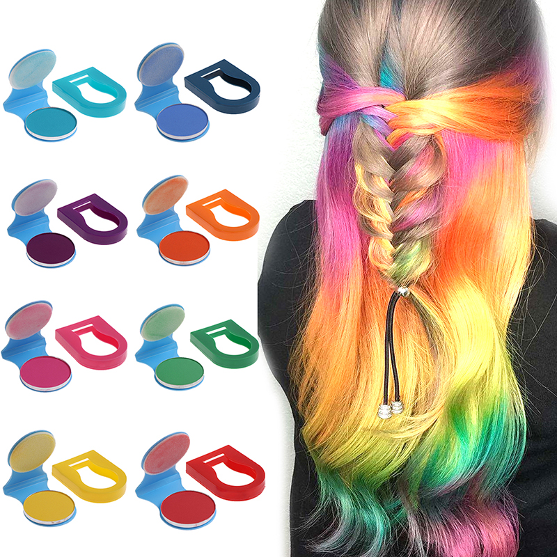 Hot 8 Colors Hair Color Portable Hair Chalk DIY Temporary Pastel Hair Dye Color Paint Soft Pastels Salon Styling
