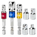 1/4" 3/8" 1/2" Extension Rod Reduction Sleeve Screwdriver Adapter Socket Wrench For Electric Screwdriver Bits