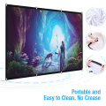 16:9 60-150 Inch Projector HD Screen Canvas Front Home Theatre Projection Screen Movie Projector Screen High Brightness Foldable