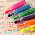 6PCS Cute Kawaii Novelty Nurse Needle Syringe Shaped Highlighter Marker Marker Pen Stationery School Supplies