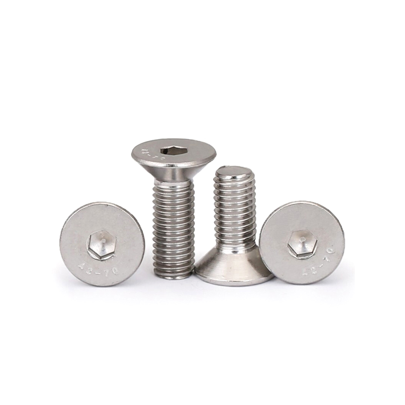 Stainless steel hexagonal countersunk head bolts