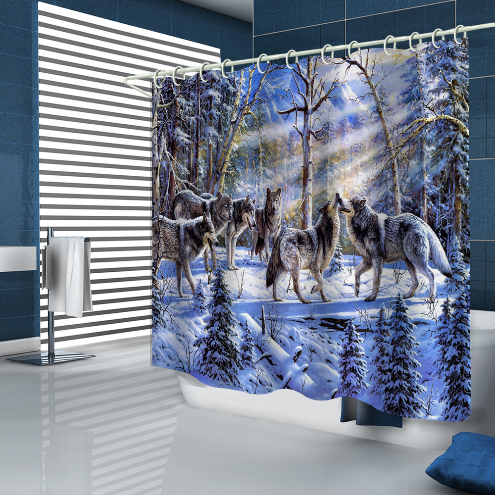 wall covering fabric shower curtain- (1)-2