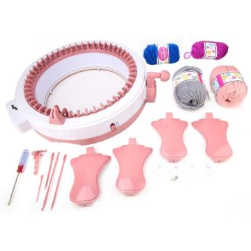 Sewing Tools DIY Plastic Hand Knitting Sewing Machine Children Weaving Toy Tool Accessories(48 needles)