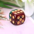 10 Pcs 16mm Resin Dice D6 Red Green Dice Round Edges Dice Family Gathering Party Entertainment Tools Adult Toys