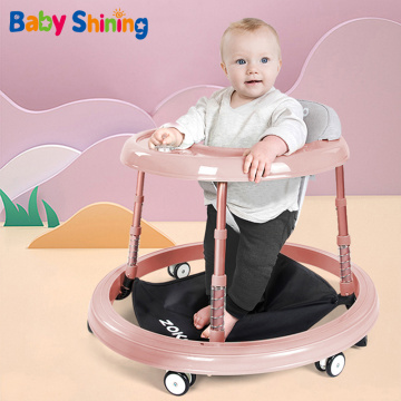 Baby Shining Baby Walker Kid's Bicycle Folding 6-18M Baby Walkers Children Lear Walk Multi-Function Safety Children Bicycle