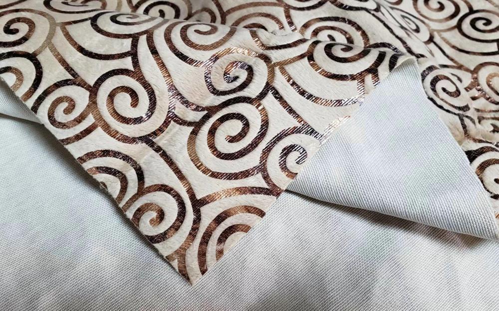 Foil Velvet Fabric Back A