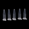 100 Pcs Clear Micro Plastic Test Tube Centrifuge Vial Snap Cap Container for Laboratory Sample Specimen School Stationery 0.5 ML