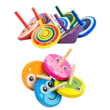 Wood Gyro Kids Toys Relief Stress Desktop Spinning Top Toys Birthday Gifts