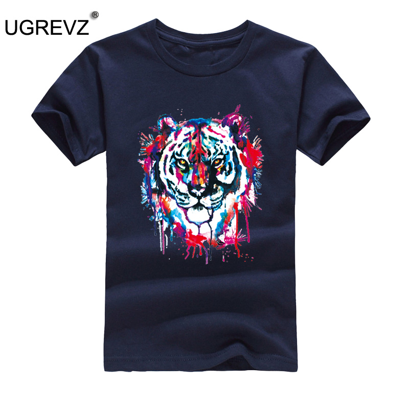 Big Boys t shirt for Kids Short Sleeve Cotton Summer Teenage Clothes Tops Tiger head t-shirt Toddler Girl tshirt 6 8 10 12 Year