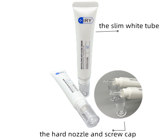 the eye cream tube with the hard dropper head